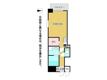 BRELIA MIHAGINO (1K/10階)の間取り写真