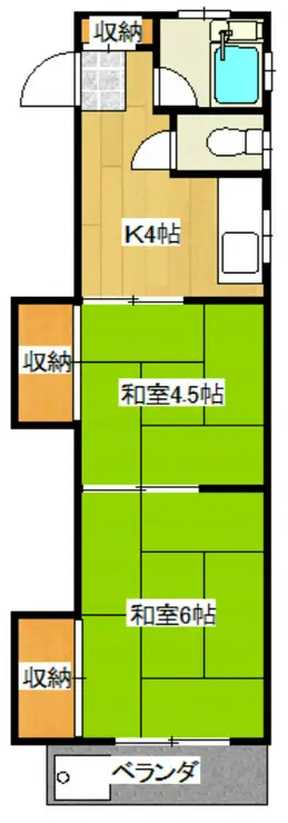 村上マンション 5階階 間取り