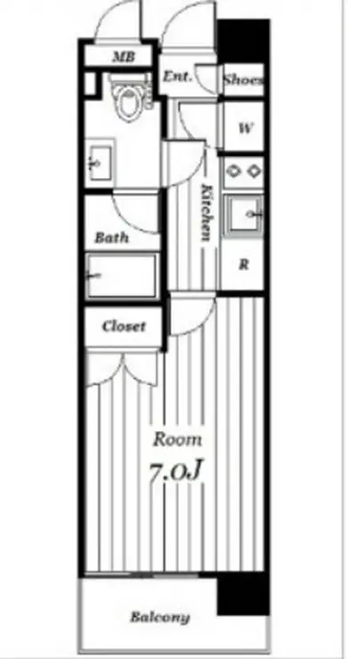 パレステュディオ芝浦シティ 10階階 間取り