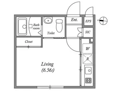 MODULOR池上(1K/3階)の間取り写真
