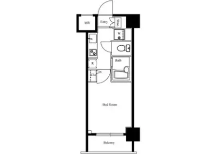 SQUARE渋谷 スクエア渋谷(1K/4階)の間取り写真