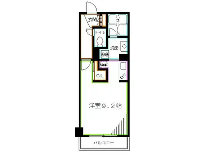 レジディア荻窪(ワンルーム/3階)の間取り写真