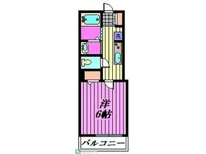 MARK DUO豊岡I(1K/1階)の間取り写真