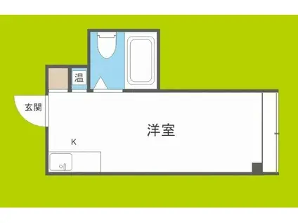 ラパンジール本田II(ワンルーム/10階)の間取り写真