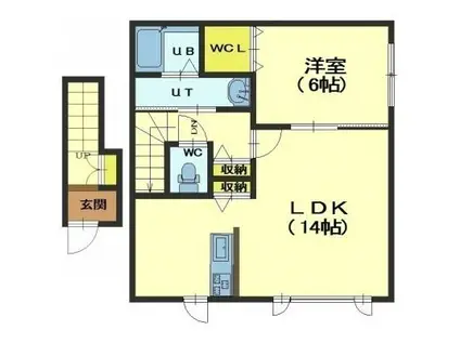 LINK リンク(1LDK/2階)の間取り写真