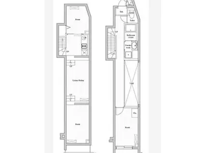 CREATIF南品川(2DK/1階)の間取り写真