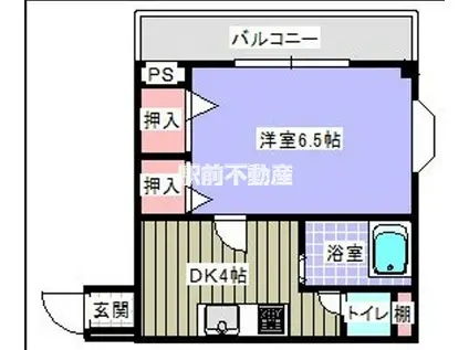 TA・KEビル南ヶ丘(1DK/4階)の間取り写真