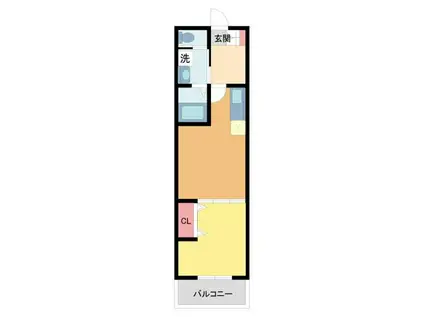 ALEGRIA逆瀬川(1LDK/1階)の間取り写真