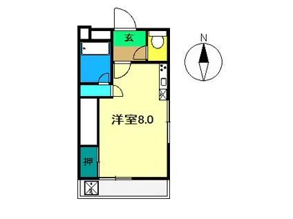 NANDEN/木犀舘(ワンルーム/3階)の間取り写真