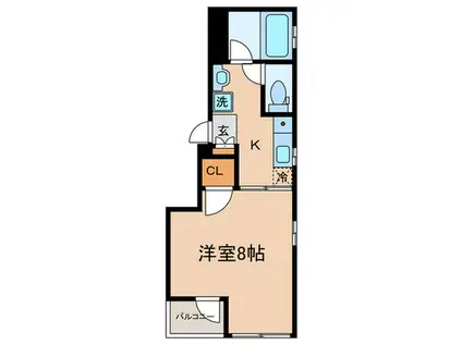 QUESTSQUARE(1K/3階)の間取り写真