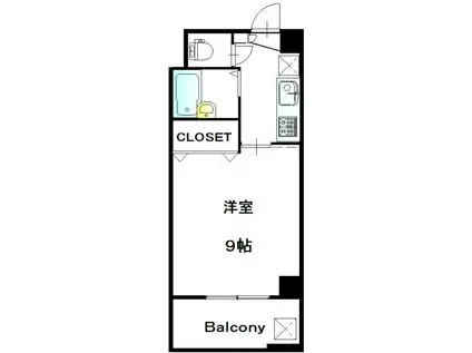 第1花園ビル(1K/5階)の間取り写真