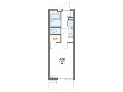 ＪＲ阪和線 長居駅 徒歩4分 3階建 築16年(1K/3階)の間取り写真