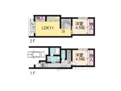 M.A.P(2LDK/1階)の間取り写真