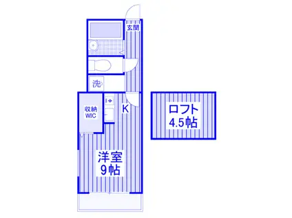 メゾン宮原(ワンルーム/1階)の間取り写真