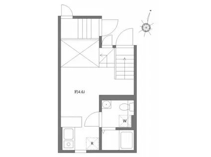 東急池上線 池上駅 徒歩6分 ネット代込 2口コンロ 外国籍可(ワンルーム/1階)の間取り写真