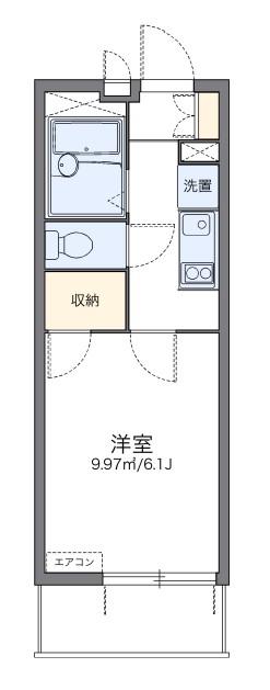 レオパレストライズ2(1K/2階)の間取り写真