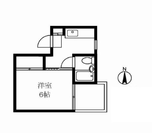 クレインヒル早稲田(1K/2階)の間取り写真