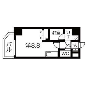 シェモア大須(ワンルーム/5階)の間取り写真