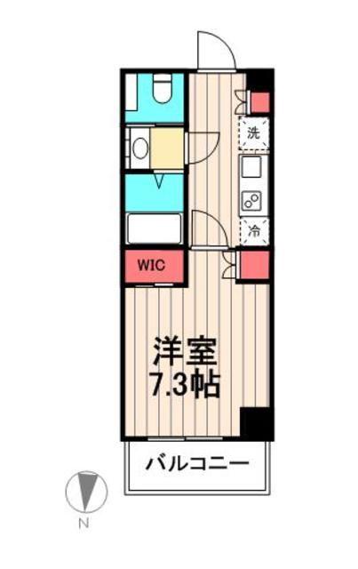 プライマル錦糸町(1K/4階)の間取り写真