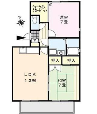ストークハイム(2LDK/3階)の間取り写真