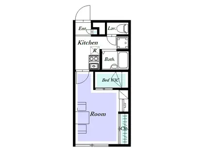 レオパレス沼南III(1K/2階)の間取り写真