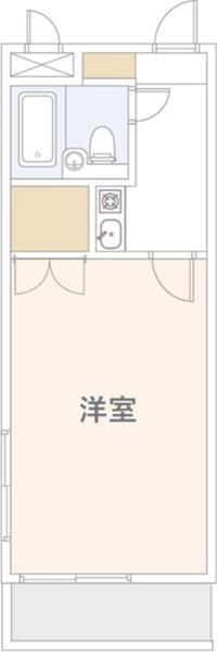 マシャンブル川口(1K/4階)の間取り写真