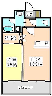 リブラ久和(1LDK/3階)の間取り写真
