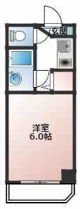 第7小島ビル(ワンルーム/2階)の間取り写真
