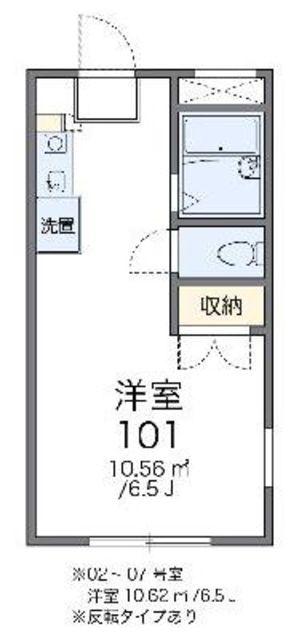 レオパレスルミエール(1K/3階)の間取り写真