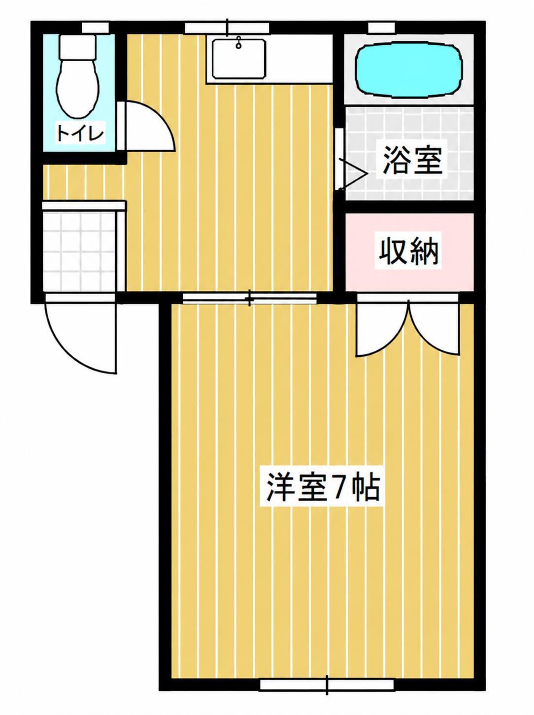 ANNEX北上(1K/1階)の間取り写真