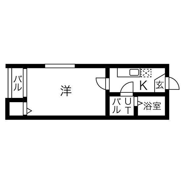 BOO.HOO.WOO.さくら(1K/2階)の間取り写真
