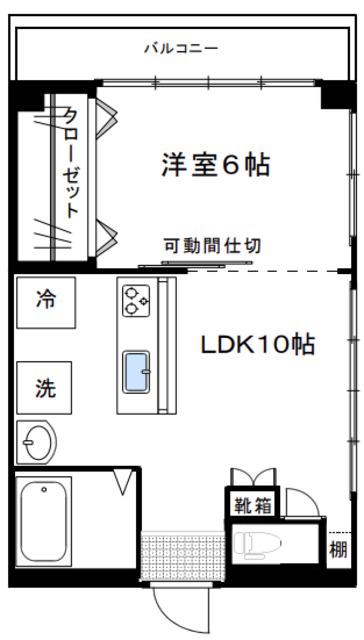 ヴィラ・ワコー(1LDK/2階)の間取り写真