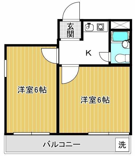 アーバハイツ東高円寺(2K/3階)の間取り写真