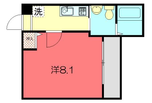 VITA APM(1K/1階)の間取り写真