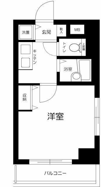 セントパレス本蓮沼(1K/3階)の間取り写真