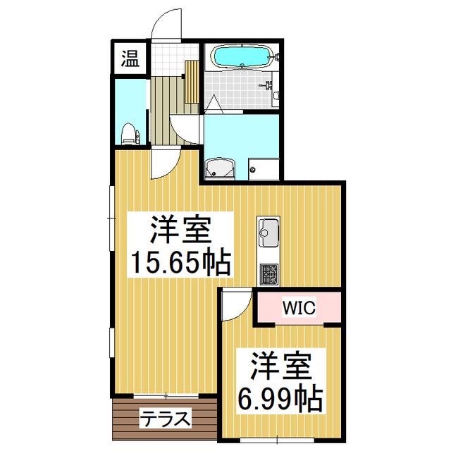 BREEZE COURT(1LDK/1階)の間取り写真