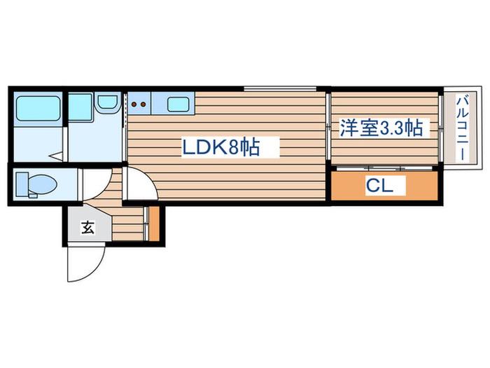 RIBORDONE(1LDK/1階)の間取り写真