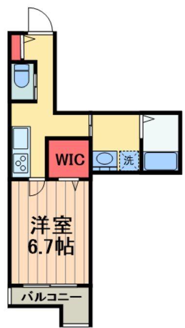 N-FLATS 青砥(1K/2階)の間取り写真