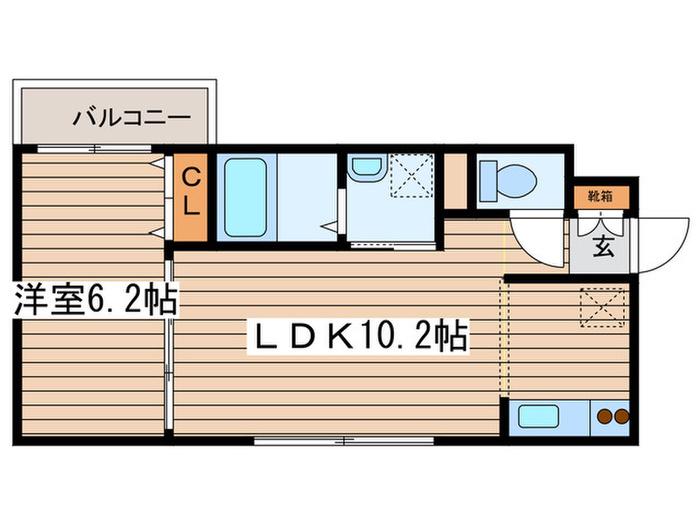 セルバテール南6条(1LDK/1階)の間取り写真