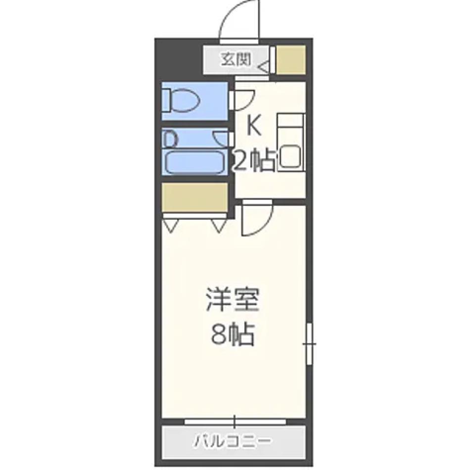サンヴィレッジIII(1K/1階)の間取り写真