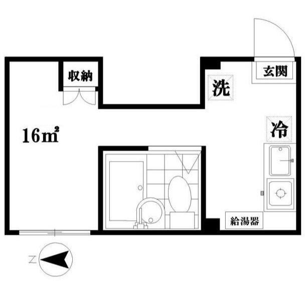リプロン大森8(ワンルーム/3階)の間取り写真
