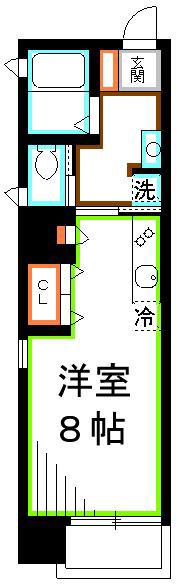 セレーナ吉祥寺(ワンルーム/2階)の間取り写真