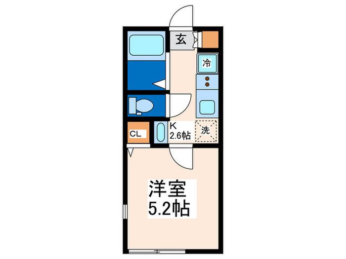 多摩美2丁目計画(1K/2階)の間取り写真