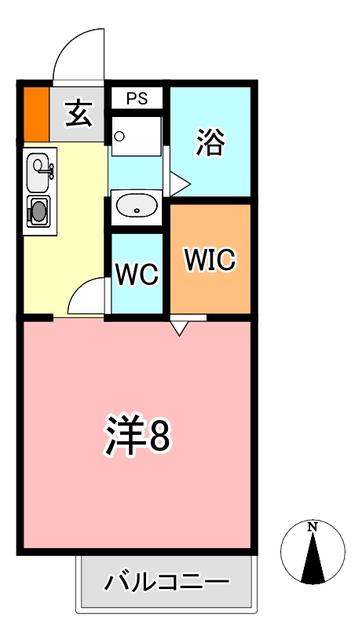 ANIESU BEE II(1K/2階)の間取り写真