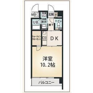 ソフィア八田(1DK/2階)の間取り写真