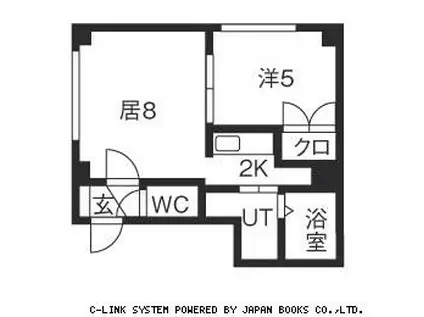 ラ・メゾン(1LDK/1階)の間取り写真