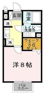 ソレアードタニムラ(1K/2階)の間取り写真