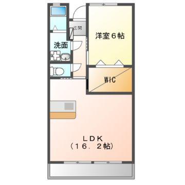 エトワール新涯(1LDK/1階)の間取り写真