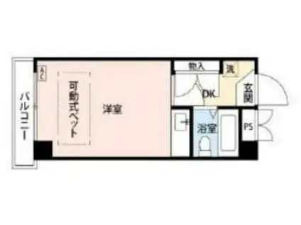 キャピタル浅草(ワンルーム/2階)の間取り写真