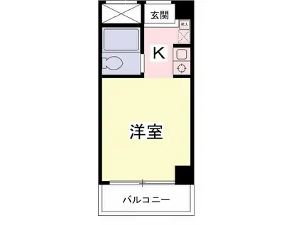 ハイネス・エム・ワイ(ワンルーム/4階)の間取り写真
